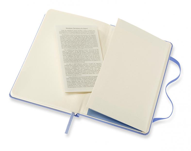 Блокнот Moleskine CLASSIC MM710B42 Pocket 90x140мм 192стр. линейка твердая обложка голубая гортензия фото 5