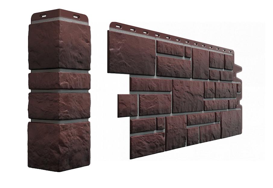 Фасадная панель Döcke «Burg» цвет земляной ОПТ фото 1