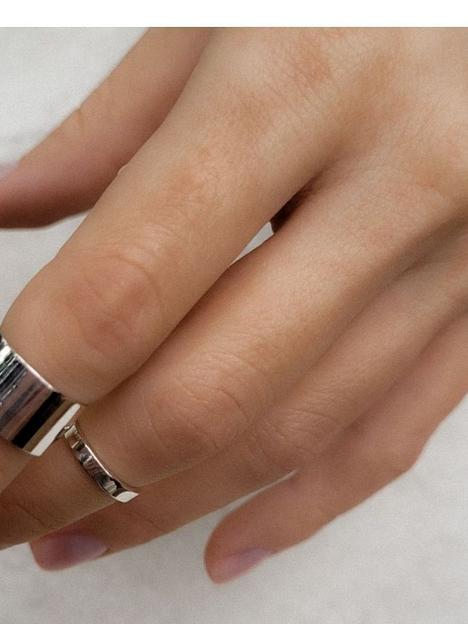 Серебряное кольцо на фалангу широкое 925 фото 4