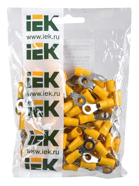 Наконечник IEK НКИ 5.5-6 1 контакт 4-6мм2 желтый (упак.:100шт) (UNL20-006-6-6) фото 2