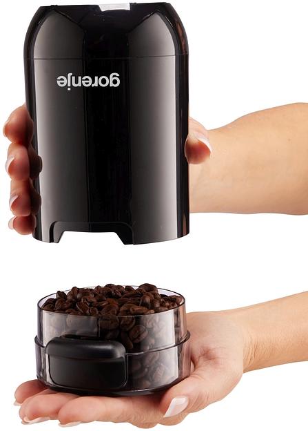 Кофемолка Gorenje SMK150SB 150Вт сист.помол.:ротац.нож вместим.:45гр черный фото 6