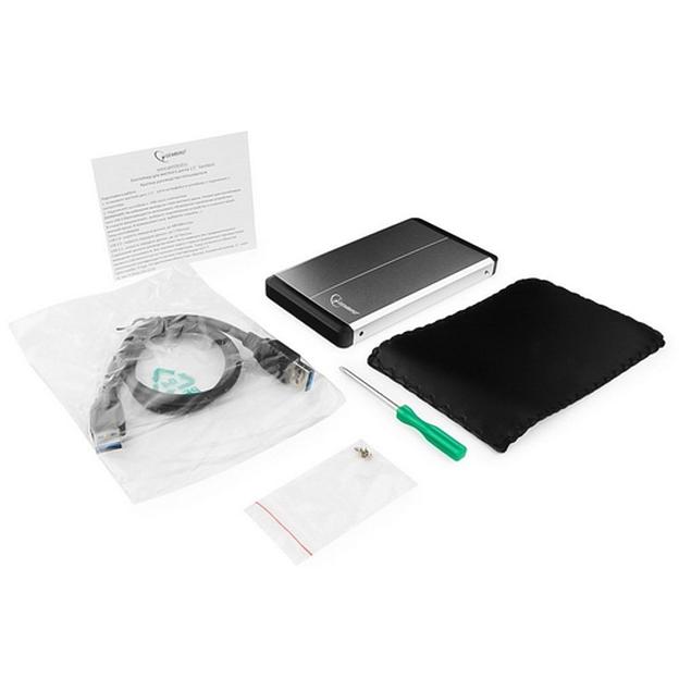 Внешний корпус 2.5" Gembird EE2-U3S-2-S, серебро, USB 3.0, SATA, металл Gembird {100} фото 5