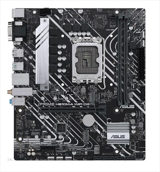 Материнская плата ASUS PRIME H610M-A WIFI D4, LGA1700, B610, 2*DDR4, D-sub+DP+HDMI, SATA 6.0, M.2, USB 3.2*2, USB 2.0*2, mATX; 90MB1C80-M0EAY0 (PRIME H610M-A WIFI D4) фото 1