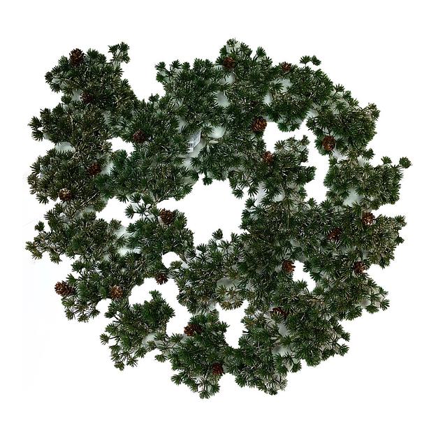 Гирлянда искусственная с шишками 180см фото 1