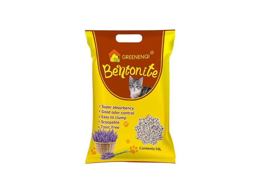 Наполнитель комкующийся для кошачьего туалета с ароматом лаванды ENQI 10 л фото 1