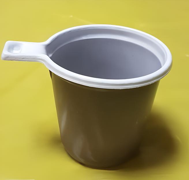 Чашка кофейная 200 мл бело-коричневая 1х50 (1500), опт фото 1