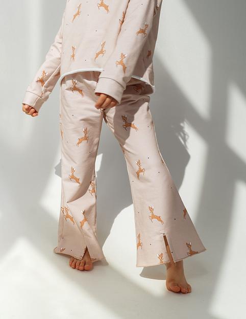 Брюки-клёш MINI DI «Моника» Бемби на бежевом, арт.720/20 ОПТ фото 3