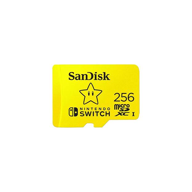 Карта памяти microSDXC UHS-I U3 Sandisk 256 ГБ, 100 МБ/с, Class 10, Nintendo Switch, 1 шт. [sdsqxao-256g-gn3zn] фото 1