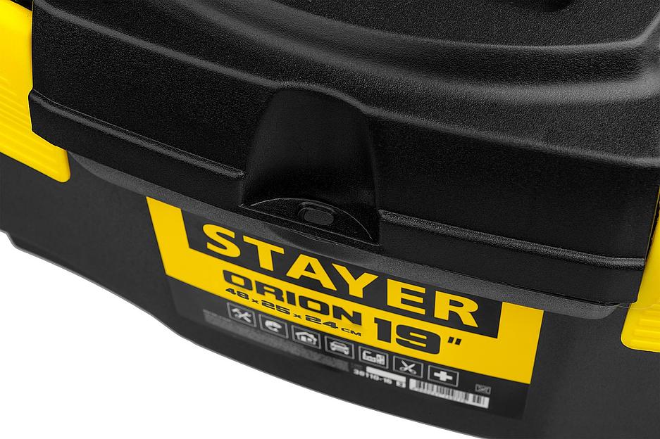 STAYER ORION-19, 480 х 250 х 240 мм, (19″), пластиковый ящик для инструментов (38110-18) фото 6