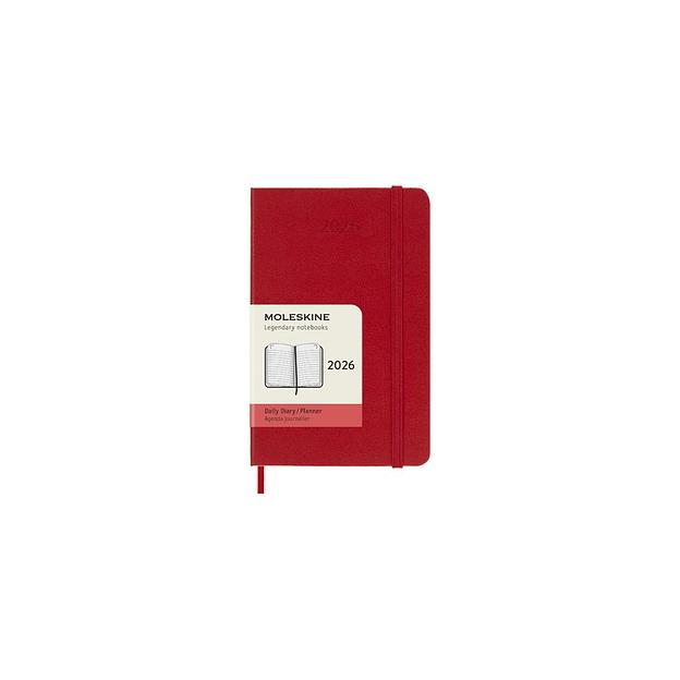 Ежедневник Moleskine Classic датированный, 400стр., Pocket, красный фото 1