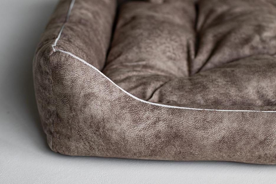 Лежак Маршал (велюр) №4 Camel для домашнего питомца ОПТ фото 5