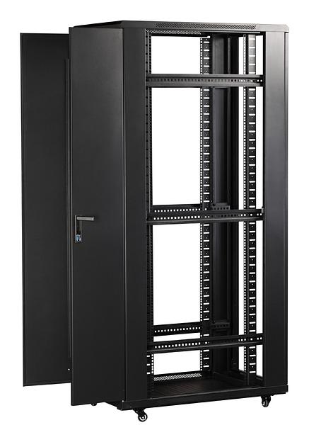 Шкаф коммутационный Lanmaster Business (TWT-CBB-27U-6X8-G1) напольный 27U 600x800мм пер.дв.стекл задн.дв.спл.стал.лист 2-хст. 2 бок.пан. 800кг черный IP20 фото 7