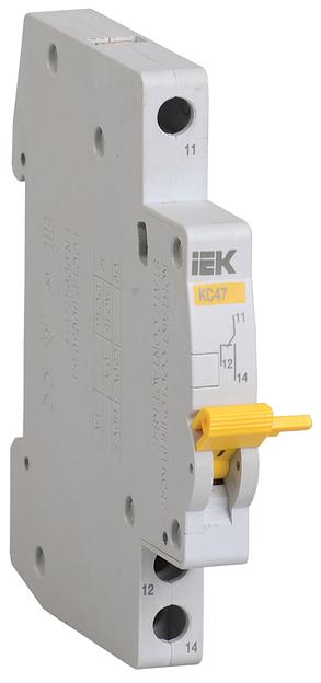 Контакт состояния КС47 новая серия на DIN-рейку ИЭК Iek MVA01D-KS-1 фото 1