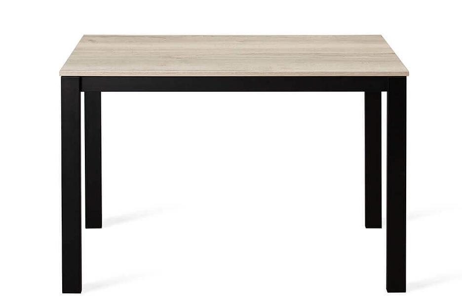 Стол Brad 110(+40)х70 см чёрный, галифакс белый фото 3