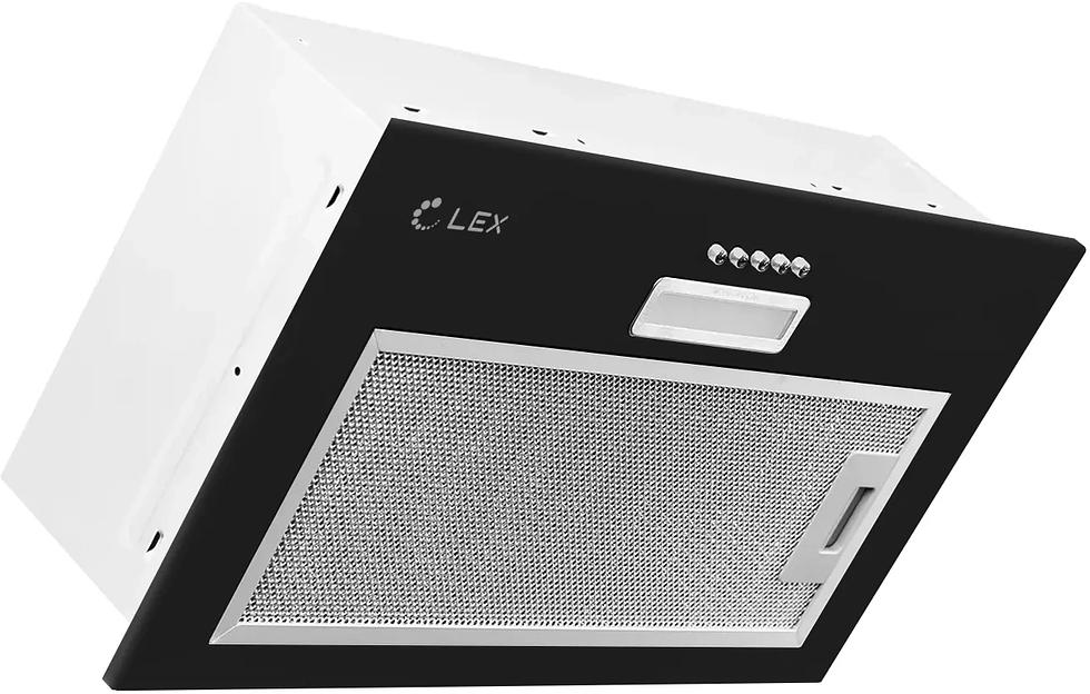 Вытяжка встраиваемая Lex GS Bloc LIGHT 600 черный управление: кнопочное (1 мотор) фото 3