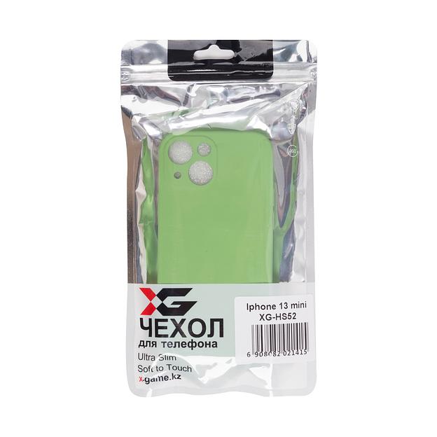 Чехол для телефона  X-Game  XG-HS52  для Iphone 13 mini  Силиконовый  Мятный  Пол. пакет фото 3