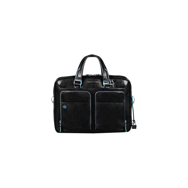Деловая сумка Piquadro Blue Square, кожа натуральная, черный [ca2849b2/n] фото 1