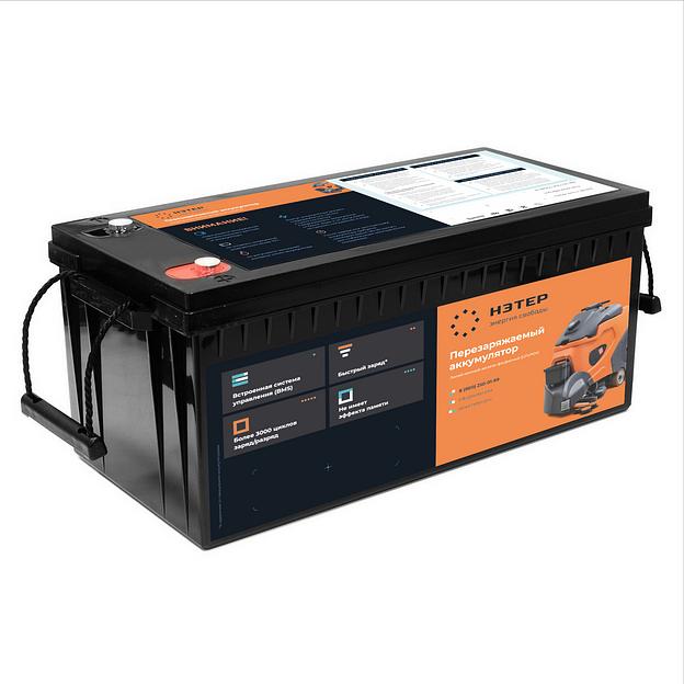 Аккумулятор LiFePO4 12V 100Ah НЭТЕР для поломоечной техники (LFP4-100-60P13) фото 1