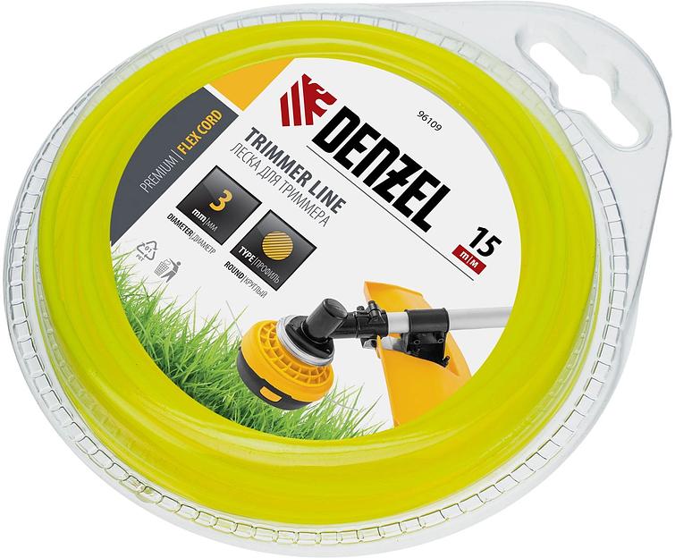 Леска для садовых триммеров Denzel 96109 d=3мм L=15м фото 3