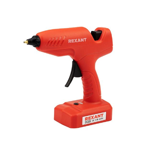 Rexant (12-1553) Пистолет клеевой, 60Вт, 11мм, ЭКСПЕРТ, аккумуляторный, коробка фото 1