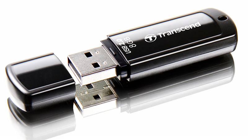 Флеш-накопитель 8GB USB 2.0 Transcend JetFlash 350 [TS8GJF350] Черный фото 1