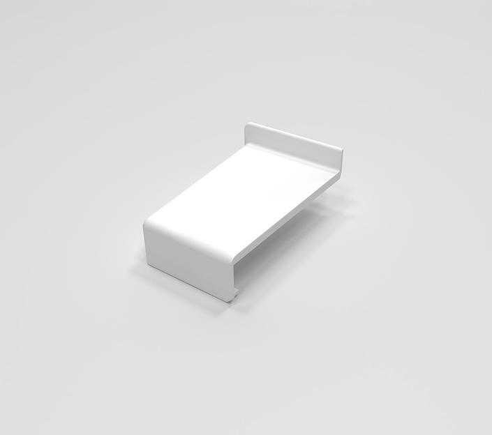 Накладка декор. ABS правая, белая фото 1