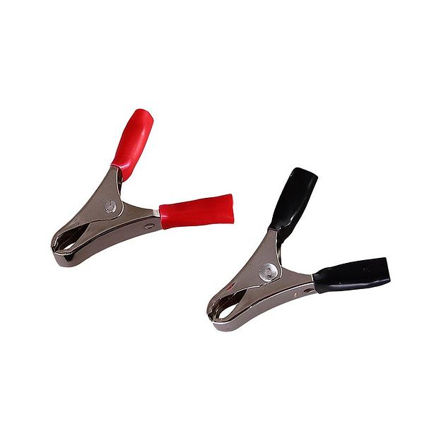 Зажим крокодил, длина 50 мм, ток 10A, 2 шт., пакет БОПП, фото 1