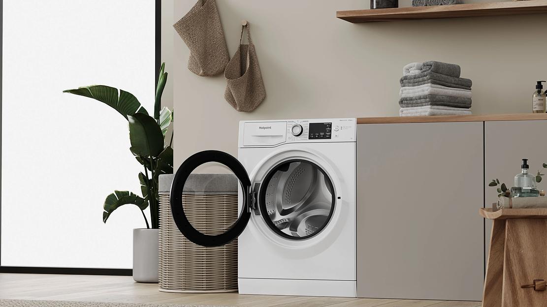 Стиральная машина Hotpoint NSB 7239 W VE RU класс: A загр.фронтальная макс.:7кг белый инвертер фото 8