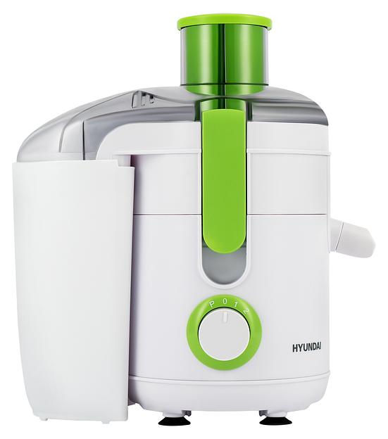 Соковыжималка центробежная Hyundai HY-JE1615 500Вт рез.сок.:400мл. черный/зеленый фото 5