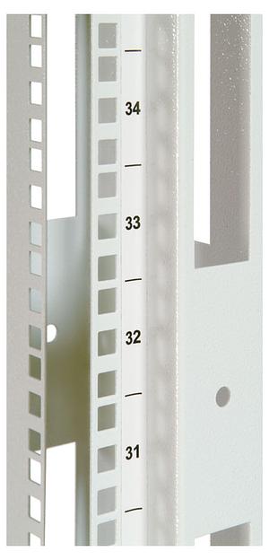 Стойка двухрамная ЦМО СТК-33.2 33U 620ммX800мм направл.закл.гайки 300кг серый фото 6