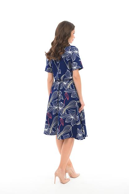 Платье Лия (электрик) опт фото 3