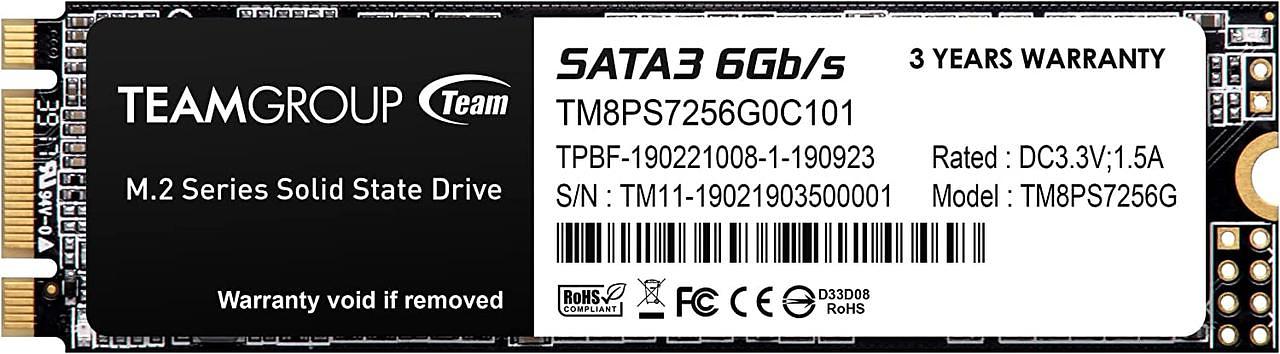 Твердотельный накопитель  256GB SSD TeamGroup MS30 M.2 TM8PS7256G0C101 фото 1