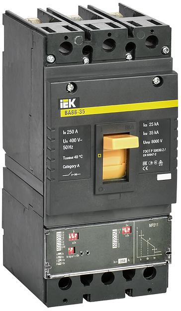Iek SVA31-3-0250 Авт. выкл. ВА88-35 3Р 250А 35кА с электронным расцепителем MP 211 ИЭК фото 1