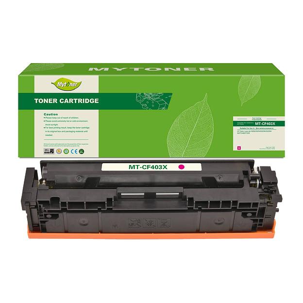 Картридж MyToner, аналог HP CF403X/201X красный 2.3k с чипом фото 1