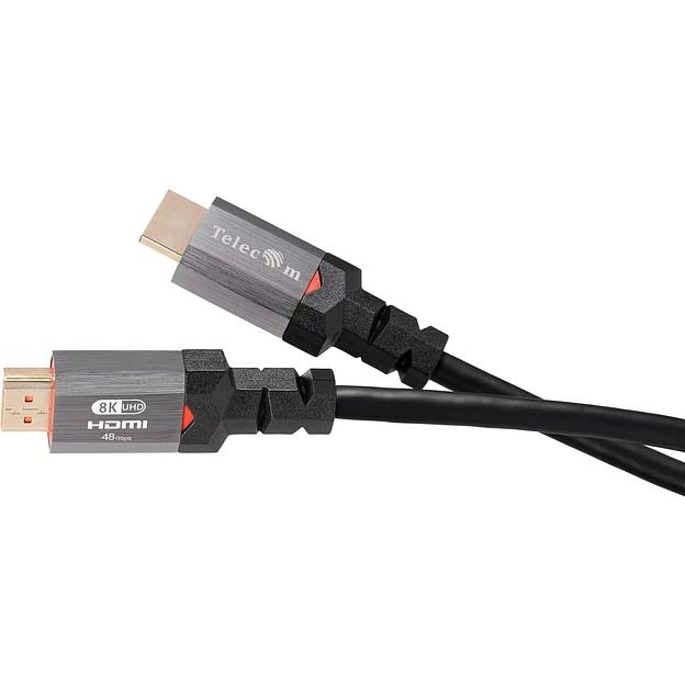 Кабель HDMI 19M/M,ver. 2.1, 8K@60 Hz 2m метал разъемы, Telecom VCOM Telecom TCG365-2M фото 2