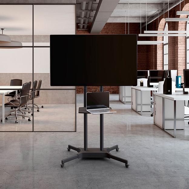 Подставка для телевизора Onkron TS1351 черный 40"-65" макс.45.5кг напольный мобильный фото 9