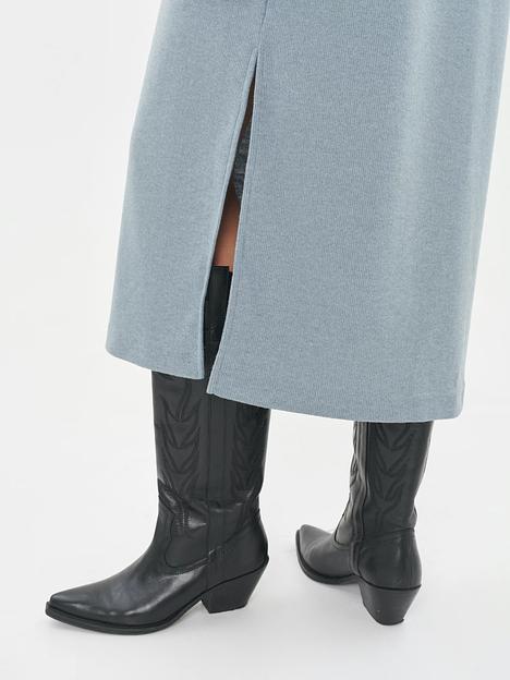 Платье голубое трикотажное оверсайз, опт фото 3