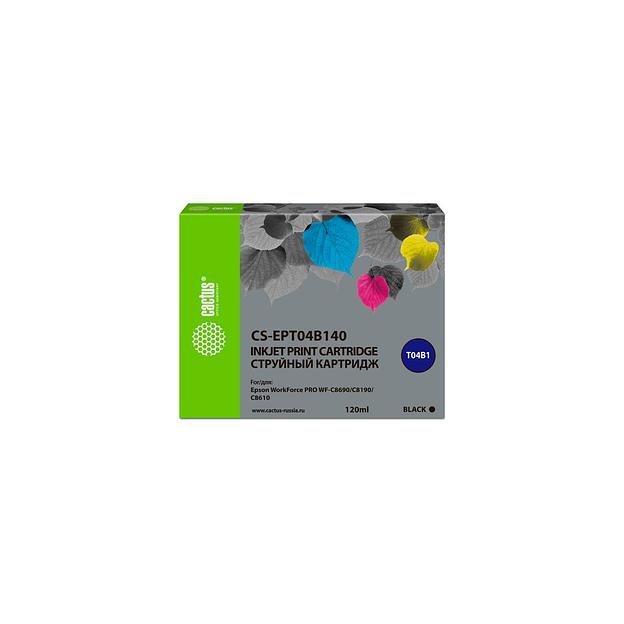 Картридж Cactus CS-EPT04B140, T04B1, черный пигментный / CS-EPT04B140 фото 1