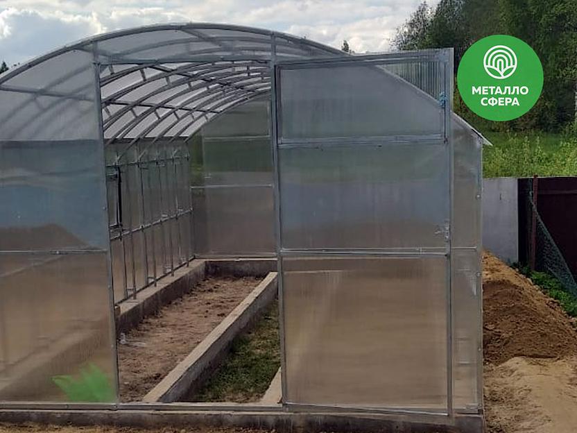 Прямостенная теплица «Богатырь Люкс» ОПТ фото 1