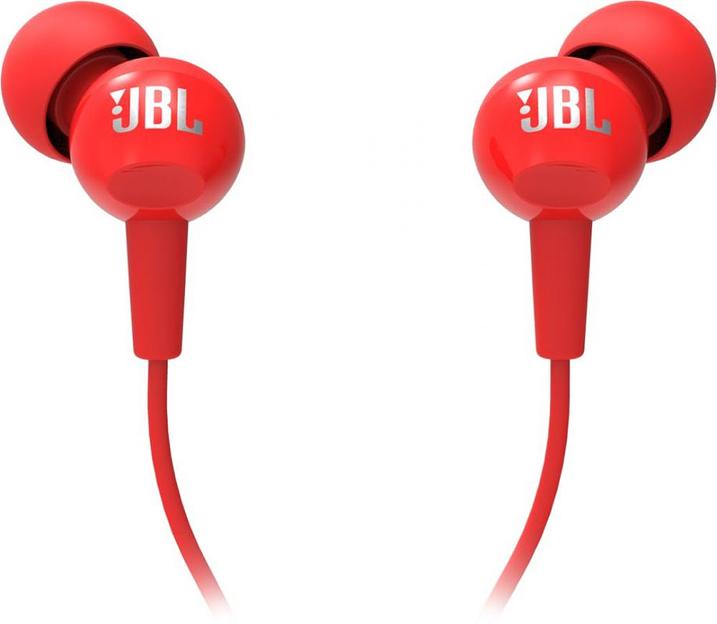 Гарнитура вкладыши JBL C100SIU 1.2м красный проводные в ушной раковине (JBLC100SIURED) фото 4