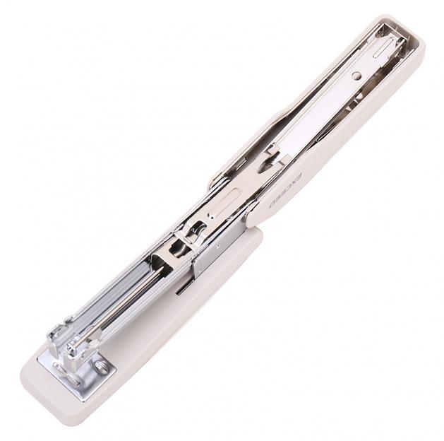 Степлер Deli E0300WHITE Exceed 24/6 26/6 (25листов) белый 100скоб металл/пластик коробка фото 4