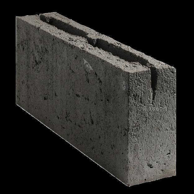 Керамзитобетонный блок двухпустотный перегородочный ПКЦ 390x80x188 мм Опт фото 1