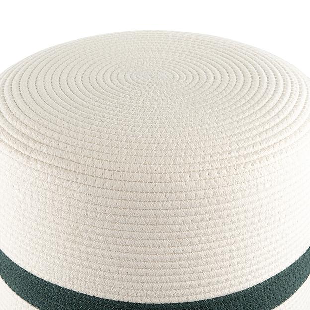 Пуф Andrin, светло-бежевый/зеленый фото 6