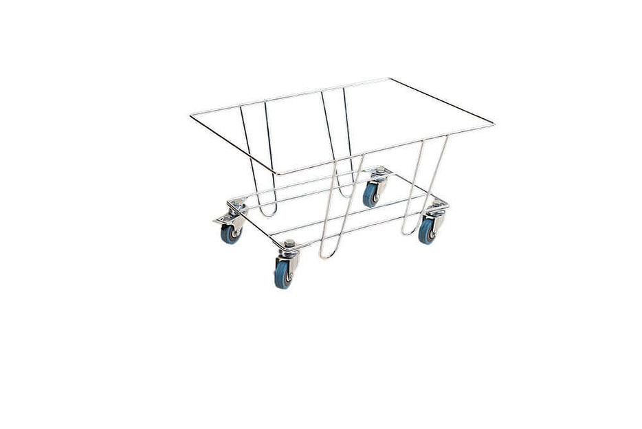 Подставка под покупательские корзины на колесиках опт фото 1