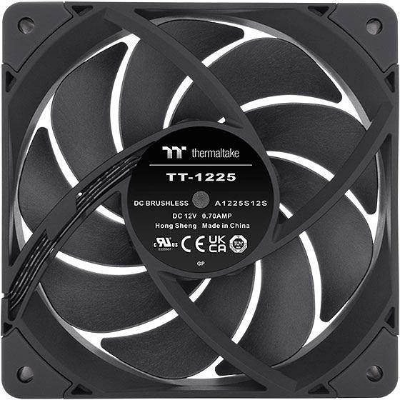 Вентилятор для корпуса Thermaltake TOUGHFAN 12 Pro 120х120x25 черный 4-pin 22.6дБ (CL-F139-PL12BL-A) Ret фото 2