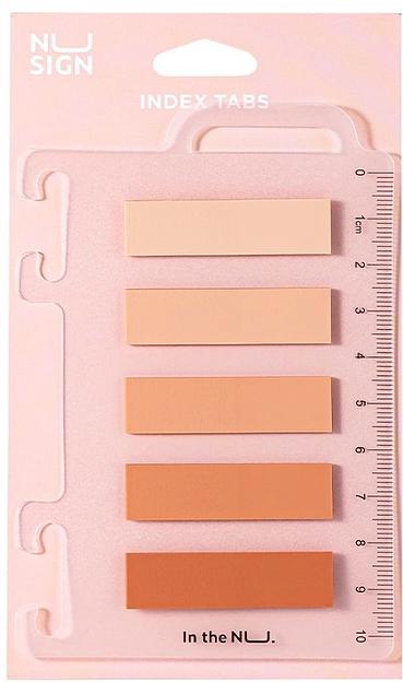 Закладки самокл. пластиковые Deli ENS356-PK 12x44мм 5цв.в упак. 20лист розовый на линейке (упак.:5шт) фото 1