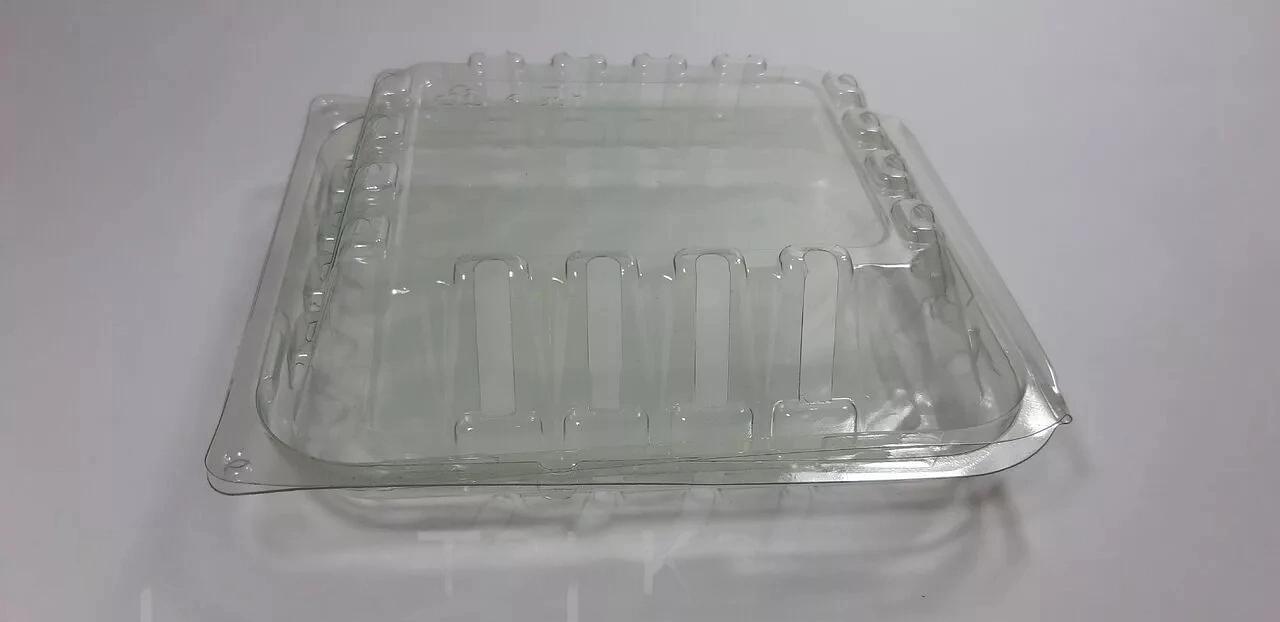 Пластиковый лоток для ягод 125 г с крышкой, опт фото 1