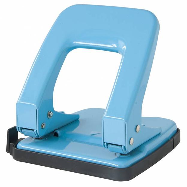 Дырокол Deli E0138 макс.:35лист. металл ассорти отв.:2 с линейкой фото 1