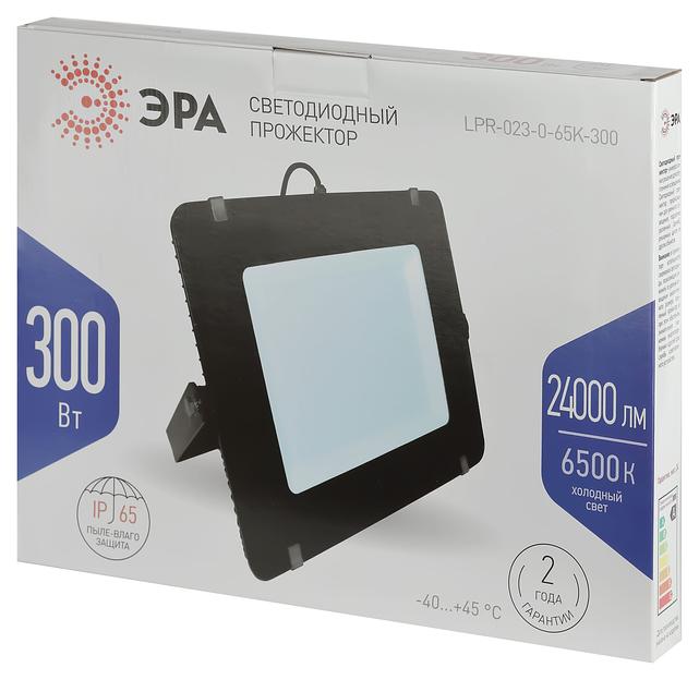 ЭРА Б0050955 Прожектор светодиодный уличный ЭРА LPR-023-0-65K-300 300Вт 6500К 24000Лм IP65 фото 2