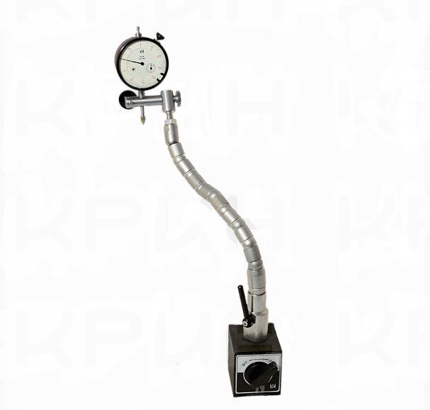 Стойка для индикаторов магнитное основание L=360мм гибкая тип МС-29 с инд. КировИнструмент с поверкой фото 1